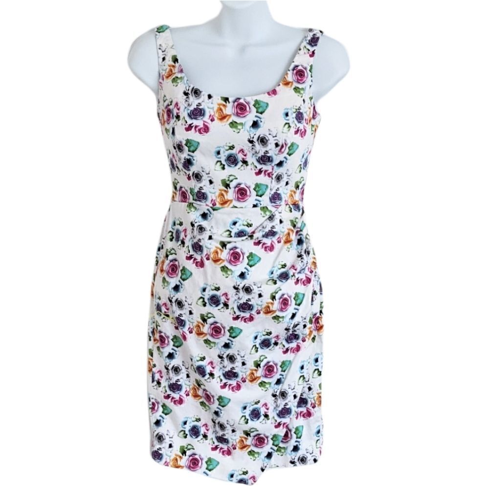ASOS Floral cotton stretchy dress size 2 @i